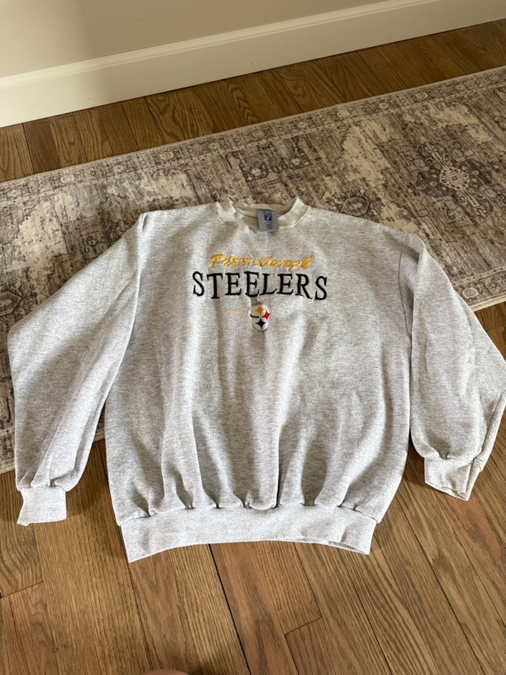 Vintage Pittsburgh Steelers Gray Crewneck Sweatshirt